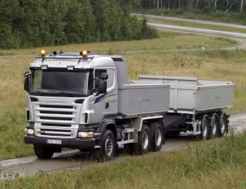 Scania R620 6×4 CR19N rigid Sörling dumperkasse '2006–09