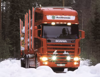 Scania R144GB 530 6×4 rigid timber truck '1995–2004