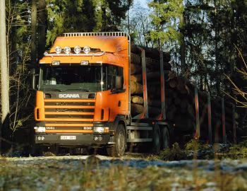 Scania R144GB 530 6×4 rigid timber truck '1995–2004