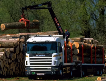 Scania R144GB 460 4×2 rigid timber truck '1995–2004