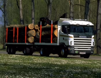 Scania R144GB 460 4×2 rigid timber truck '1995–2004