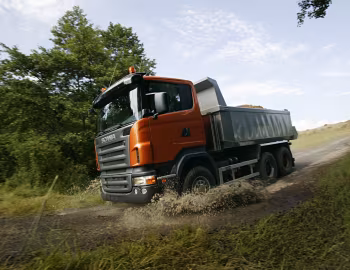 Scania R420 6×4 CR16 rigid Sörling dumperkasse '2004–09