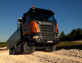Scania R420 6×4 CR16 rigid Sörling dumperkasse '2004–09