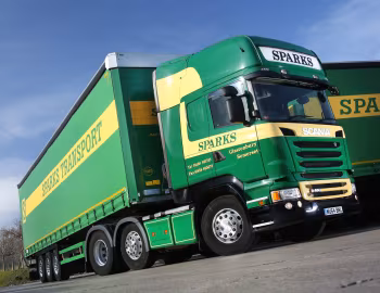 Scania R450 6×2 tractor Topline cab [UK-spec] '09.2013–????