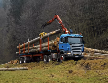 Scania R470 6×4 CR19N tractor with crane '2004–09