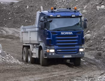 Scania R480 6×4 CR19N rigid Istrail dumperkasse [Norway] '2006–09