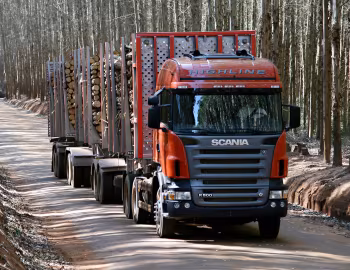 Scania R500 6×2 CR19H Highline tractor with crane '2004–09