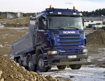 Scania R480 8×4 CR19N rigid Sörling dumperkasse '2006–09