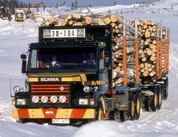 Scania T142H 6×2 LS-54 rigid timber truck '1982–????