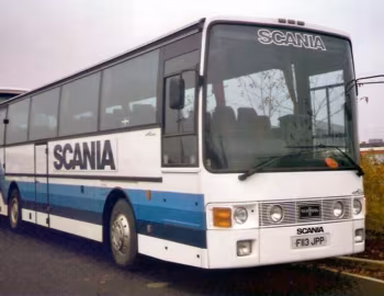 Scania K113CRB Van Hool T8 Alizée demonstrator [UK-spec] (C53F) '09.1988