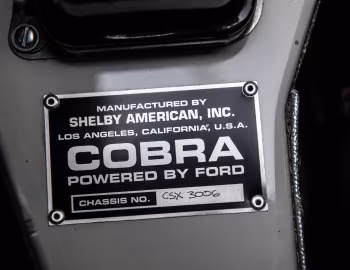1965 Shelby Cobra 427 Competition (CSX 3006) '01.1965