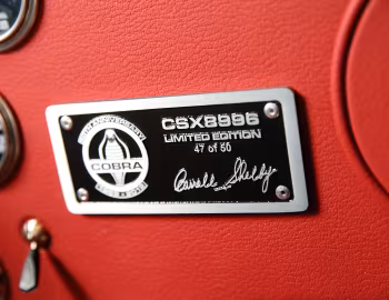 1962 Shelby Cobra "50th Anniversary" (CSX 8996) '2011