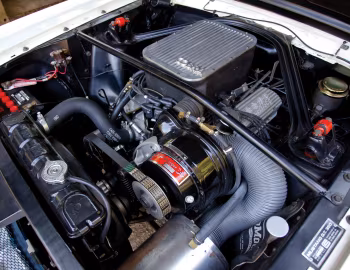 Sous la capuche Shelby GT350 Paxton Prototype '1965