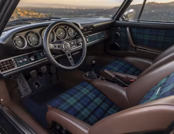 Interior 1990 Porsche 911 "Black Watch" Reimagined by Singer '01.2025