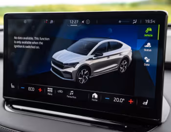 Interior Škoda Enyaq Coupé iV 80 [UK-spec] '2022–pr.