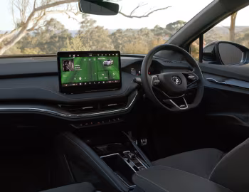 Painel frontal Škoda Enyaq Coupé iV 85 Sportline [Australia] '2024–pr.