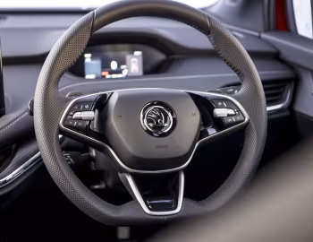 Interior Škoda Enyaq Coupé iV 85x Sportline [UK-spec] '2023–pr.