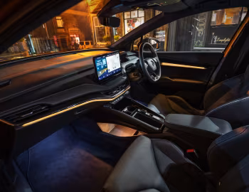 Interior Škoda Enyaq Coupé vRS iV [UK-spec] '2022–pr.