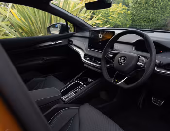 Interior Škoda Enyaq Coupé vRS iV [UK-spec] '2022–pr.