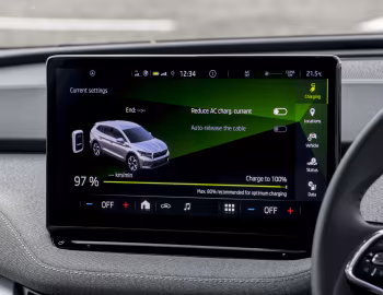 Interior Škoda Enyaq iV 60 [UK-spec] '2021–pr.