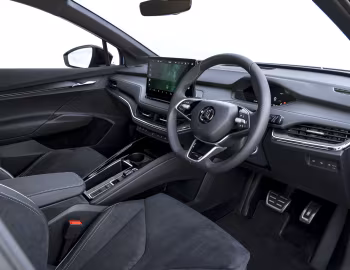 Interior Škoda Enyaq iV 85x Sportline [UK-spec] '2023–pr.