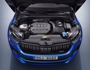 Sob o capô Škoda Kodiaq RS [Worldwide] '2021–24