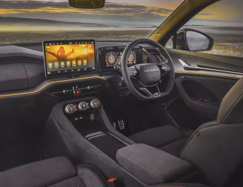 Interior Škoda Kodiaq vRS [UK-spec] '2025–pr.