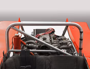 Sob o capô Škoda Spider B5 (Type 728 S) '1973