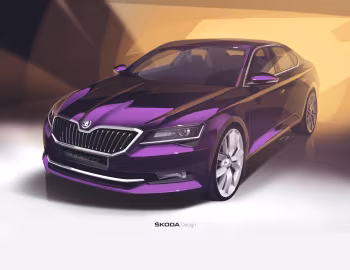 Esboço (sketch) Škoda Superb [Worldwide] '2015–19