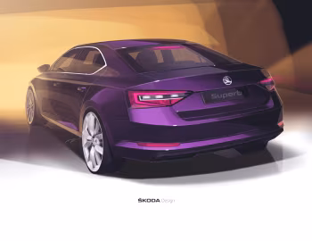 Esboço (sketch) Škoda Superb [Worldwide] '2015–19