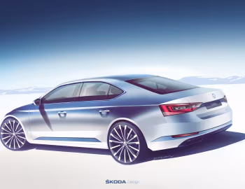Esboço (sketch) Škoda Superb [Worldwide] '2015–19