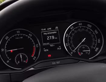 Комбінація приладів Škoda Superb Estate 4×4 [UK-spec] '2015–19