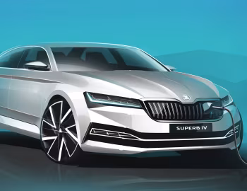 Esboço (sketch) Škoda Superb iV [Worldwide] (3V) '2019–24