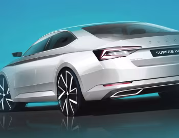 Esboço (sketch) Škoda Superb iV [Worldwide] (3V) '2019–24