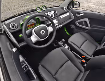 Интерьер 2013–14 smart fortwo ed cabrio [North America] (A451) '2012–14