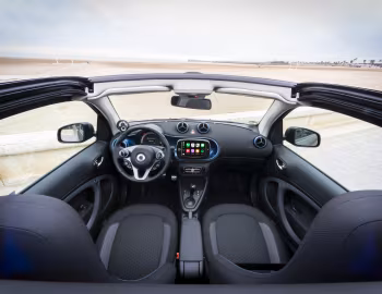 Интерьер smart EQ fortwo pulse cabrio [Worldwide] (A453) '2020–24