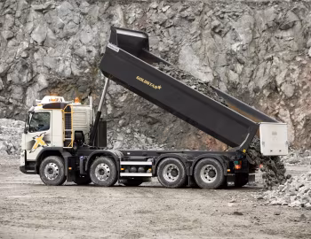 Volvo FMX 420 8×4 rigid Day cab with Sörling tipper body '2009–13