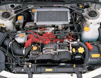 Sob o capô Subaru Impreza WRX STi Version V (GC8F4ED) '09.1998–08.1999
