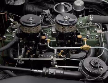 Under the hood 1947 Studebaker Gardner Special