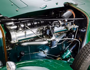 Under the hood 1932 Stutz DV32 Super Bearcat