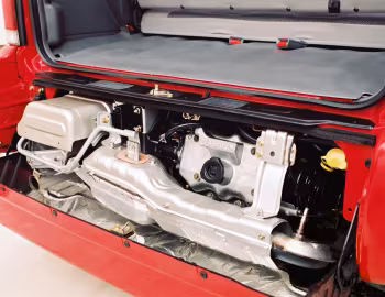 Sob o capô Subaru Libero [EU-spec] (FA) '1993–98