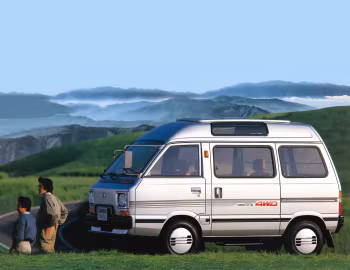 Subaru Sambar Try TS Sunroof SunSun-Window 4WD (KR6) '09.1987–03.1990