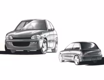 Esboço (sketch) Subaru Vivio