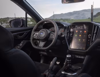 Painel frontal 2024–pr. Subaru WRX TR [North America] '2023–pr.