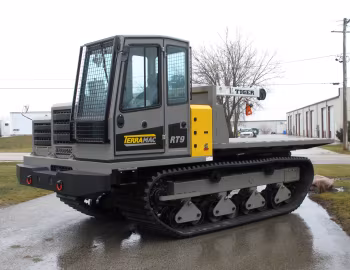 Terramac RT9 flat bed with a Tiger crane '10.2013