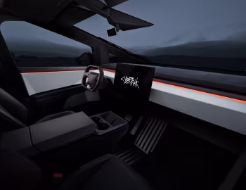 Интерьер Tesla Cybertruck '07.2023–н.в.
