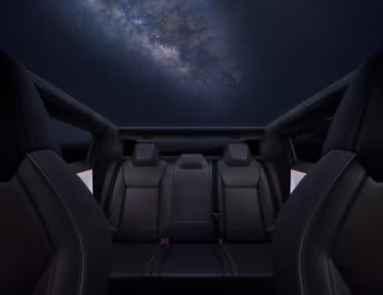 Интерьер Tesla Cybertruck '07.2023–н.в.