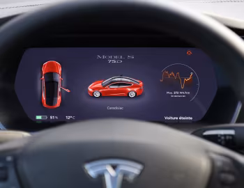 Комбинация приборов Tesla Model S 75D [Worldwide] '2016–н.в.