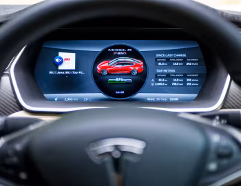 Комбинация приборов Tesla Model S P85D [Japan] '2015–16
