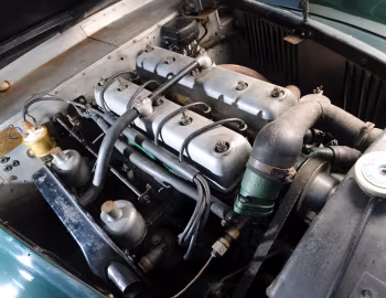 Sob o capô Healey Elliott Sport Saloon by Tickford '1946–50